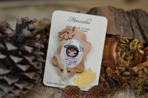 Broche madera Ovejita