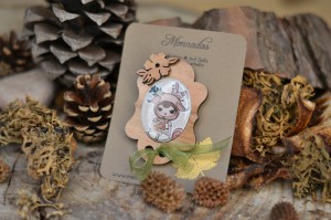 Broche madera Ardilla