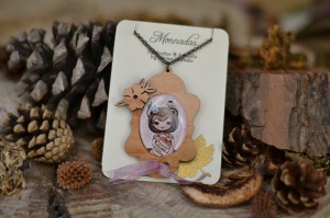 Colgante madera Osito