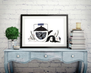 Ilustración té negro