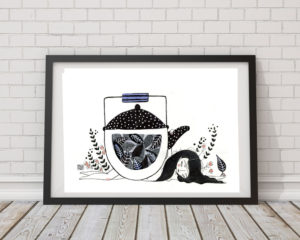 Ilustración té negro