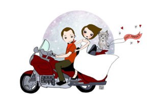 invitación boda ilustrada Marian