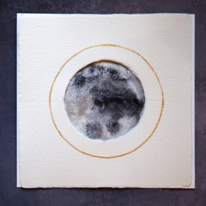 mini luna de acuarela